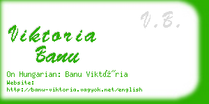 viktoria banu business card